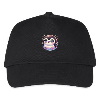 Super Cute Kawaii Baby Penguin - Kinder Basecap - Schwarz - Vorne