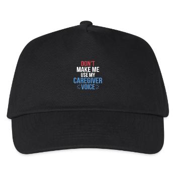 Ne me faites pas utiliser ma voix d’aidant - Casquette de baseball Enfant - noir - Devant