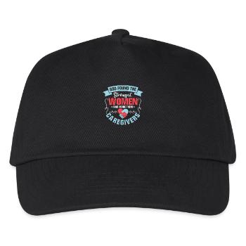 Dieu a trouvé les femmes les plus fortes pour s’occuper des enfants - Casquette de baseball Enfant - noir - Devant