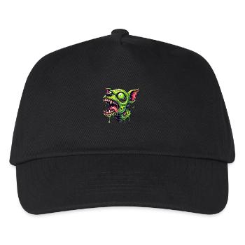 Chien Zombie, Chien Zombie, Chiot, Techno - Casquette de baseball Enfant - noir - Devant