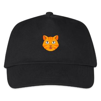 Tabby Cat - Kids’ Baseball Cap - black - Front