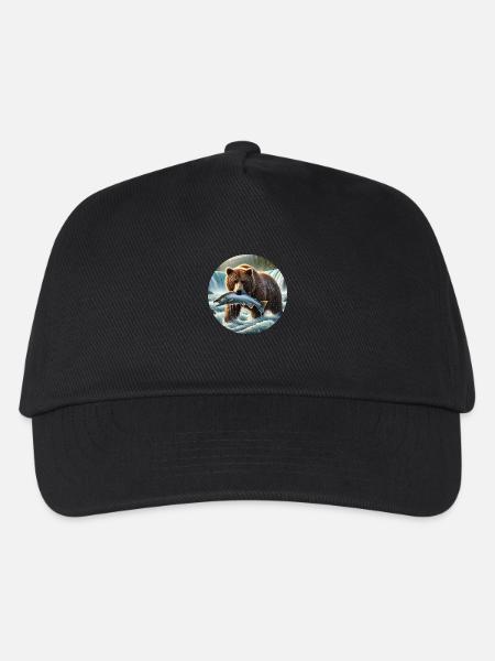Grizzly Bär - Kinder Basecap - Schwarz