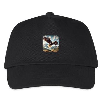 Weißkopfseeadler - Kinder Basecap - Schwarz - Vorne