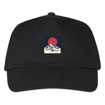 Mountain day - Kinder Basecap - Schwarz - Vorne