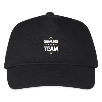 Bowling Team - Kinder Basecap - Schwarz - Vorne