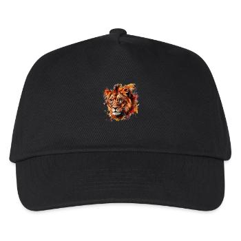 Le lion, symbole de puissance et de force - Casquette de baseball Enfant - noir - Devant