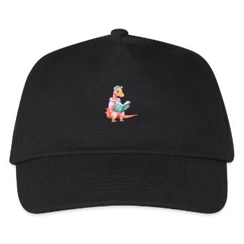 Lire Dinosaure - Livres T-Rex - Casquette de baseball Enfant - noir - Devant