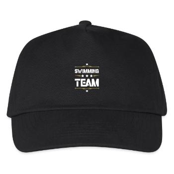 Swimming Team - Kids’ Baseball Cap - black - Front