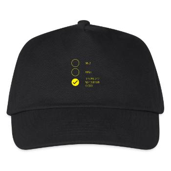 Concrete Concrete Paver Concrete Mixer - Kids’ Baseball Cap - black - Front