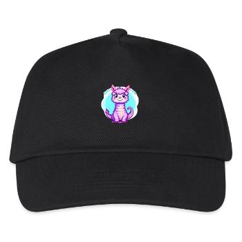 Alpakadrache - Kinder Basecap - Schwarz - Vorne