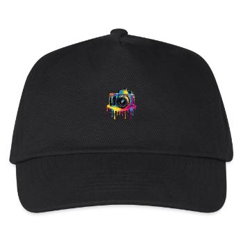 Fotograf - Kinder Basecap - Schwarz - Vorne