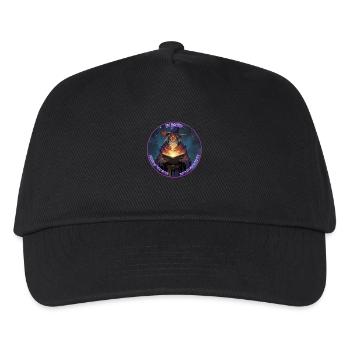 Le sorcier lit un livre - Casquette de baseball Enfant - noir - Devant