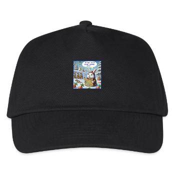 Kaninchen - Kinder Basecap - Schwarz - Vorne