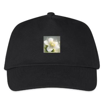 Zarte Blume - Kinder Basecap - Schwarz - Vorne