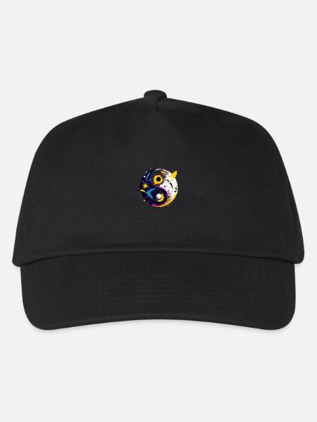 Yin Yang - Kinder Basecap - Schwarz