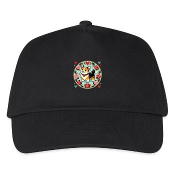 Corgi-Liebhaber - Kinder Basecap - Schwarz - Vorne