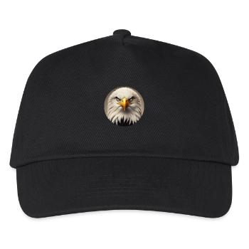 Weißkopfseeadler - Kinder Basecap - Schwarz - Vorne