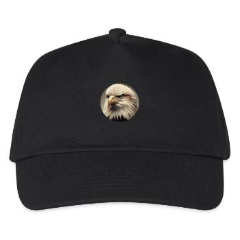 Weißkopfseeadler - Kinder Basecap - Schwarz - Vorne
