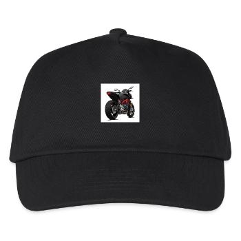 Black Motorcycle Design - Sporty - Kids’ Baseball Cap - black - Front