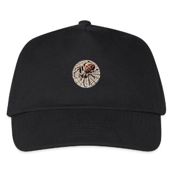 Kreuzspinne - Kinder Basecap - Schwarz - Vorne