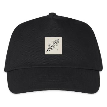 Japanese-style plum blossoms - Kids’ Baseball Cap - black - Front