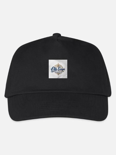 Luxuriöses Logo für Elite-Fluchtreisen - Kinder Basecap - Schwarz