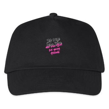 Ich trage keine Krone - Kinder Basecap - Schwarz - Vorne