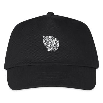bär grizzly - Kinder Basecap - Schwarz - Vorne