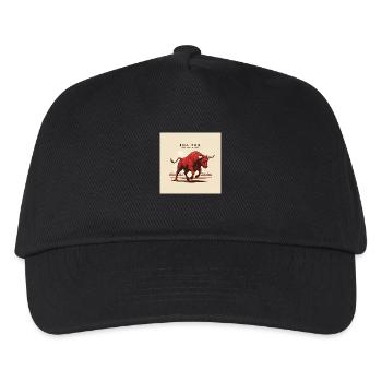Bull Run - Erfolg, Börse, Reichtum, Geld - Kinder Basecap - Schwarz - Vorne