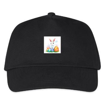 Osterhase und bunte Überraschungen - Kinder Basecap - Schwarz - Vorne