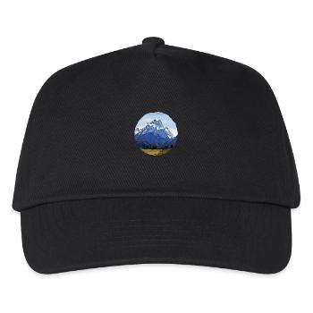 Die Berge Neuseelands - Kinder Basecap - Schwarz - Vorne