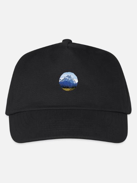 Die Berge Neuseelands - Kinder Basecap - Schwarz