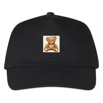 Cute cuddly teddy bear - Kids’ Baseball Cap - black - Front