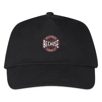 Collectibles? Weil ich es verdiene, mutige Aussage - Kinder Basecap - Schwarz - Vorne