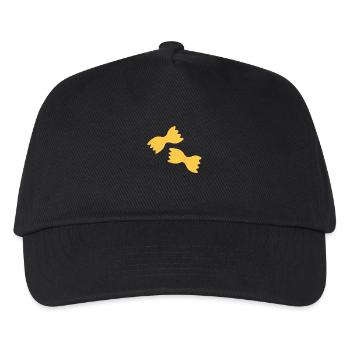 Farfalle Nudeln - Kinder Basecap - Schwarz - Vorne
