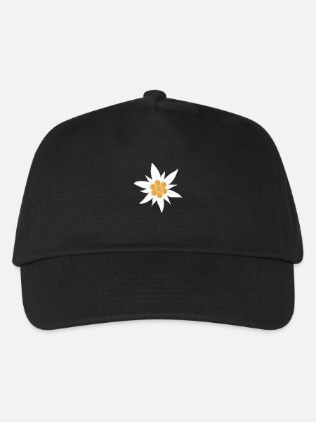 Fleur d’edelweiss - Casquette de baseball Enfant - noir