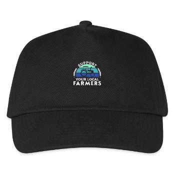 Farmer Farmer Country Life Farmer Gift Saying - Kids’ Baseball Cap - black - Front