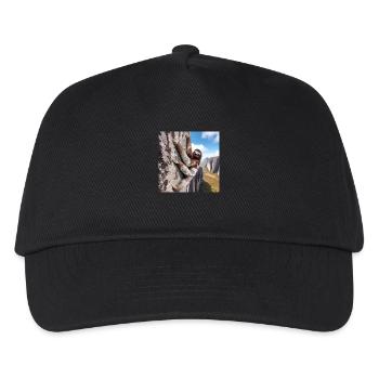 Faultier Wanderer FreeClimber - Kinder Basecap - Schwarz - Vorne