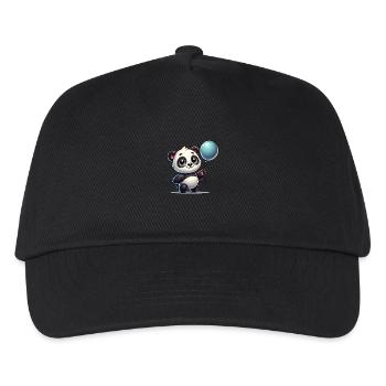 panda comic ballon - Kinder Basecap - Schwarz - Vorne