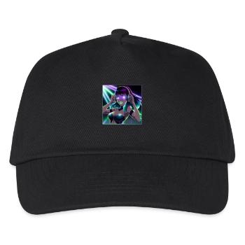 Partygirl - Kinder Basecap - Schwarz - Vorne