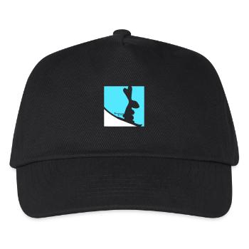 Rabbit Ski Bunny Skiing Winter Skiing Snow - Kids’ Baseball Cap - black - Front