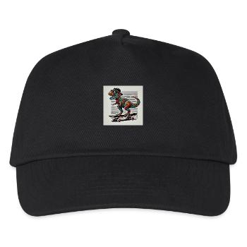 Skater Saurus Rex - Kids’ Baseball Cap - black - Front