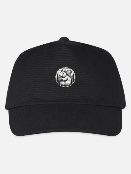 Eichhörnchen - Kinder Basecap - Schwarz