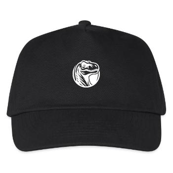 Grinning Raptor Tattoo Logo Style - Kids’ Baseball Cap - black - Front