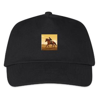 Le cheval de selle : un symbole de pouvoir - Casquette de baseball Enfant - noir - Devant