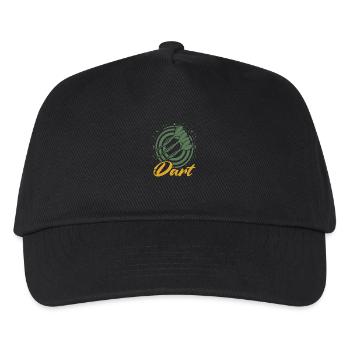 Darts Dart Spruch Wurfspieß Sport Geschenkidee - Kinder Basecap - Schwarz - Vorne