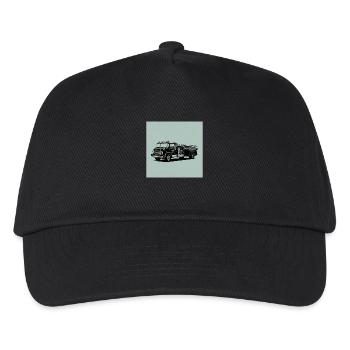 Fire truck: Fast, strong and in action - Kids’ Baseball Cap - black - Front