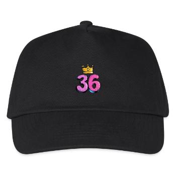 36 Numero Jersey Corona - Berretto da baseball per bambini - nero - Fronte