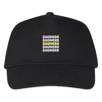 Cadeau pour constructeur - Casquette de baseball Enfant - noir - Devant