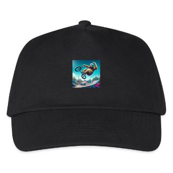 Sloth Wanderer BMX Freestyle - Kids’ Baseball Cap - black - Front